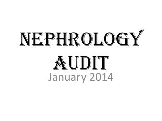 Nephrology Audit