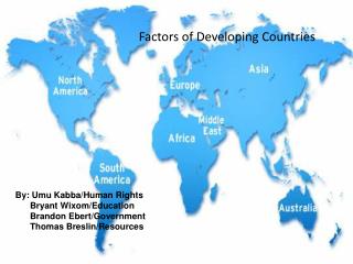 Factors of Developing Countries