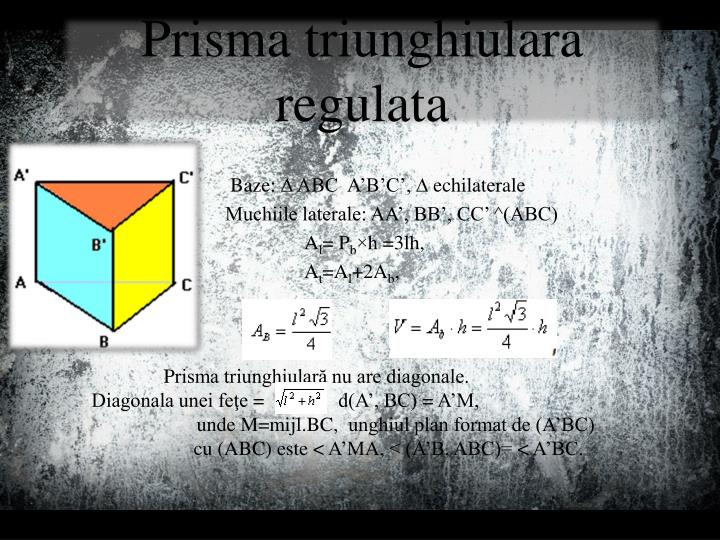 prisma triunghiulara regulata