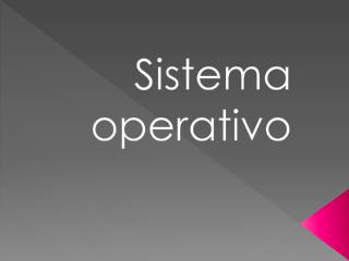 sistema operativo