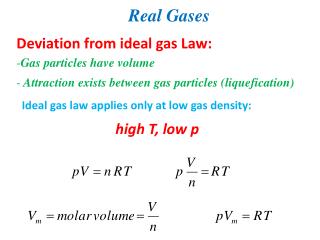Real Gases