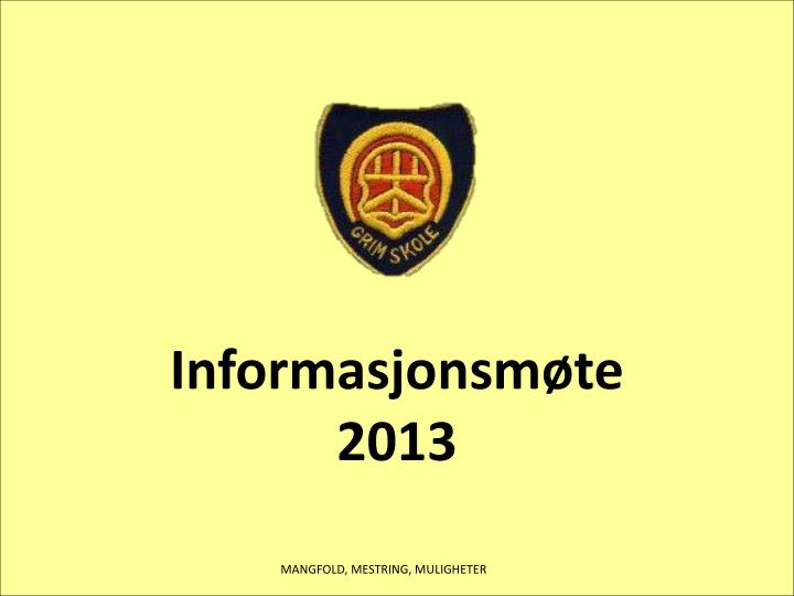 informasjonsm te 2013