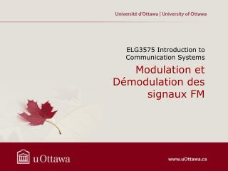 modulation et d modulation des signaux fm