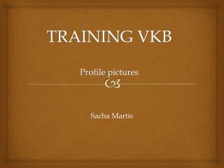 TRAINING VKB Profile pictures