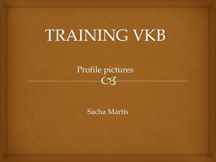 training vkb profile pictures