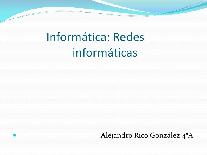 inform tica redes inform ticas