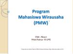 Program Mahasiswa Wirausaha (PMW) - slide 1