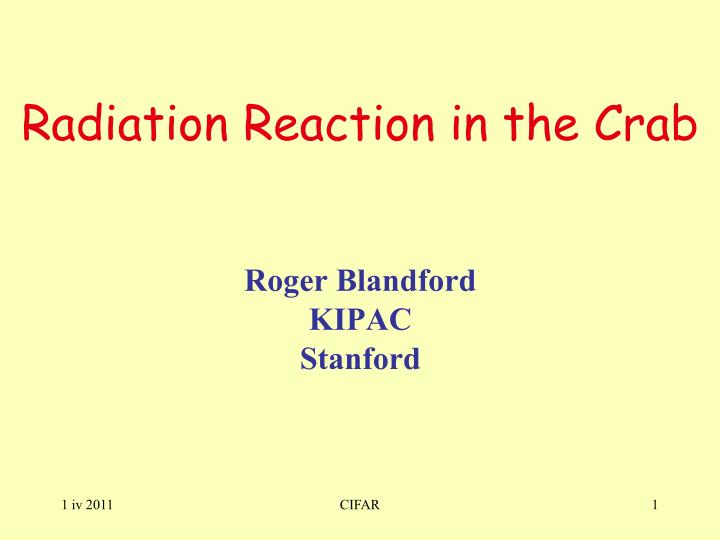 roger blandford kipac stanford