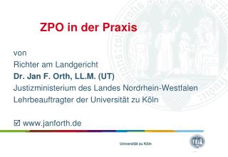 zpo in der praxis