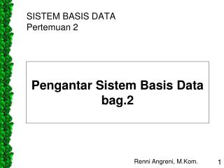 sistem basis data pertemuan 2