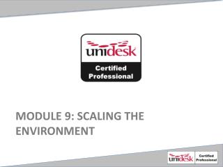 Module 9 : scaling the environment