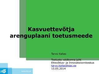 kasvuettev tja arenguplaani toetusmeede