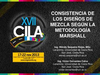 consistencia de los dise os de mezcla seg n la metodolog a marshall