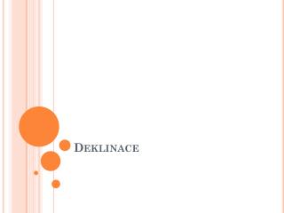 deklinace