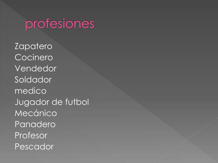 profesiones