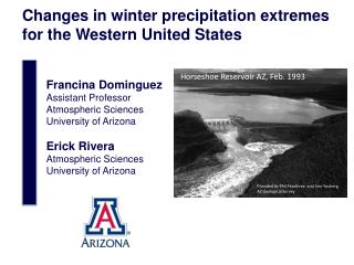 Changes in winter precipitation extremes for the Western United States