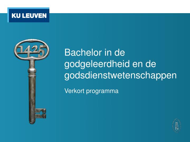 bachelor in de godgeleerdheid en de godsdienstwetenschappen