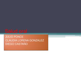 salud oral