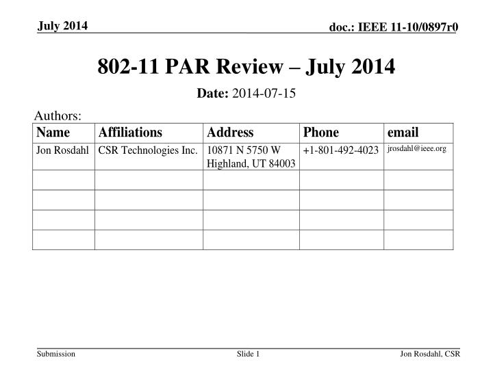 802 11 par review july 2014