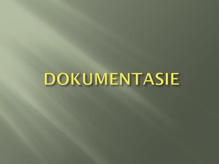 dokumentasie