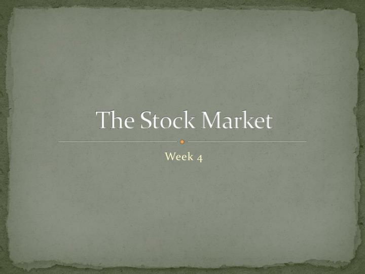 the stock market