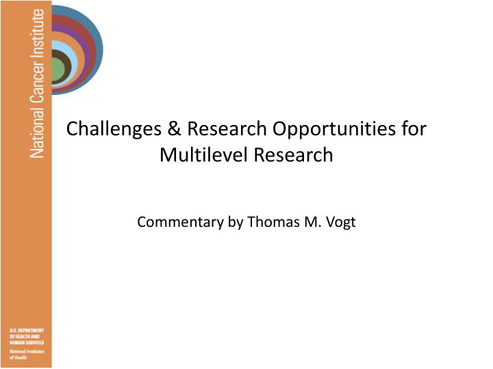challenges research opportunities for multilevel research