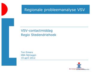 regionale probleemanalyse vsv