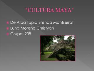 cultura maya