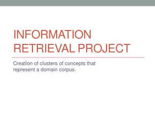 Information Retrieval Project