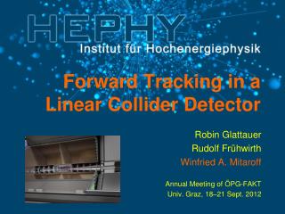 Forward Tracking in a Linear Collider Detector