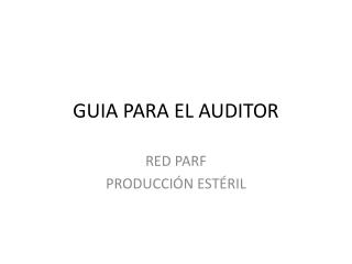 guia para el auditor