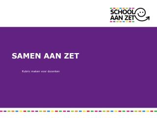 samen aan zet