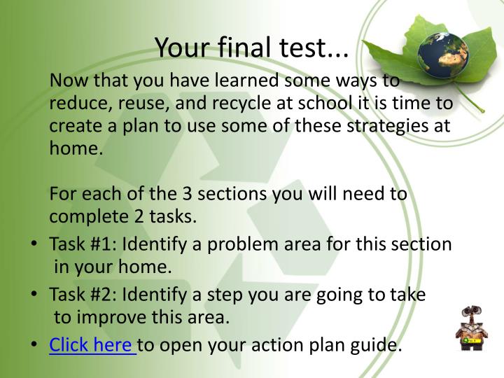 your final test