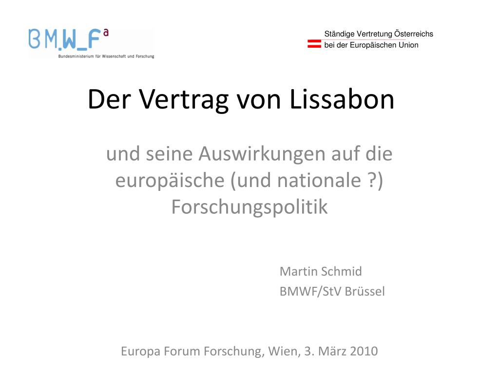 PPT - Der Vertrag von Lissabon PowerPoint Presentation, free download