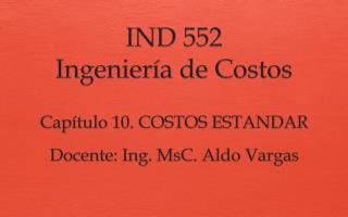ind 552 ingenier a de costos
