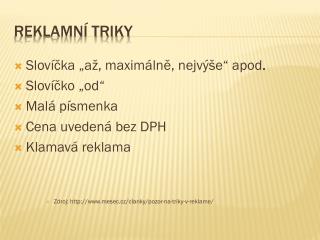 reklamn triky