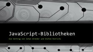 javascript bibliotheken