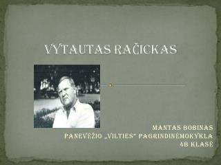 vytautas ra ickas