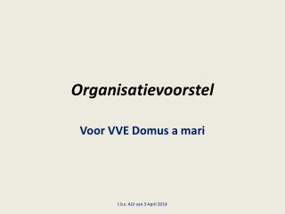 organisatievoorstel