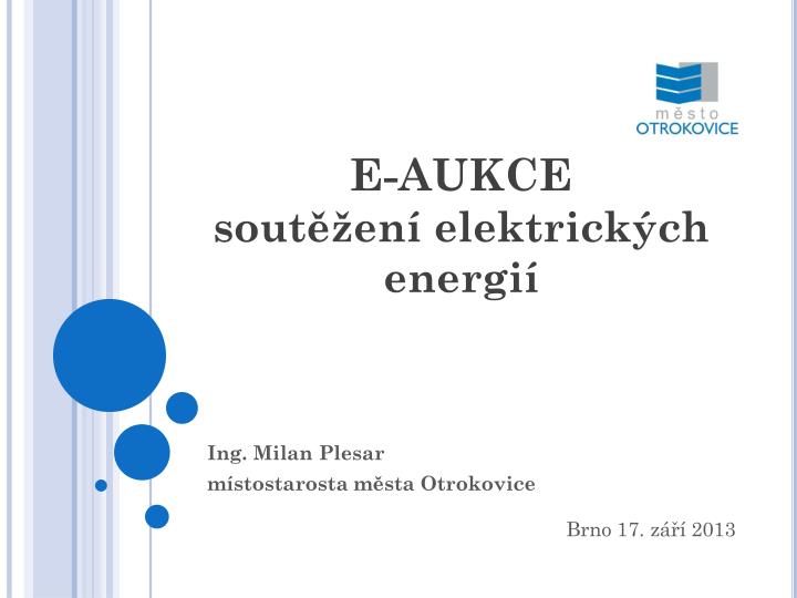 e aukce sout en elektrick ch energi