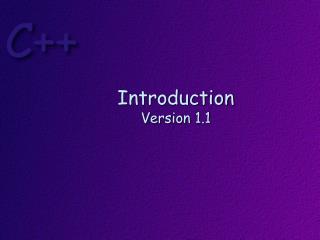 Introduction Version 1.1