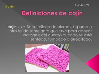 definiciones de coj n