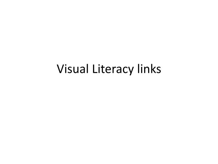 visual literacy links