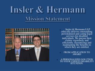 Insler &amp; Hermann Mission Statement