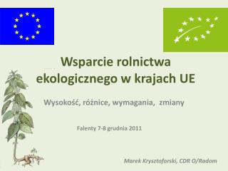 wsparcie rolnictwa ekologicznego w krajach ue