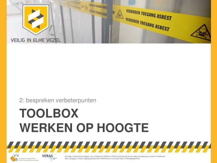 toolbox werken op hoogte