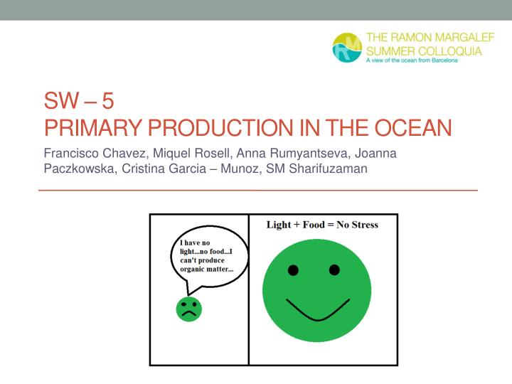 sw 5 primary production in the ocean