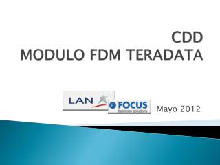 cdd modulo fdm teradata