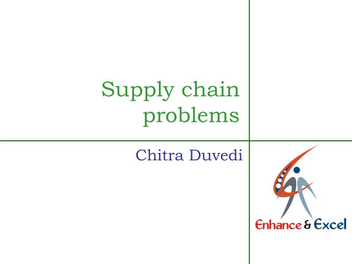 supply chain problems