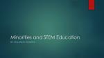 Minorities and STEM Education - slide 1